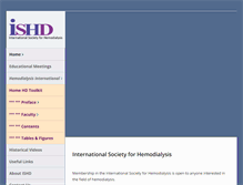 Tablet Screenshot of ishd.org